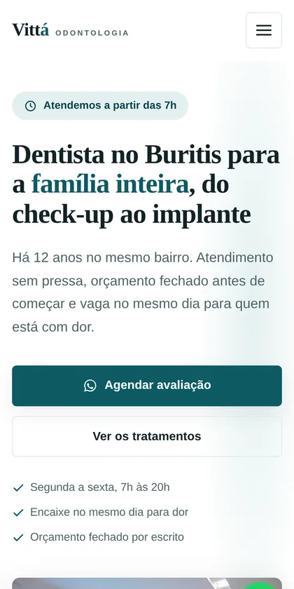 O mesmo site aberto no celular